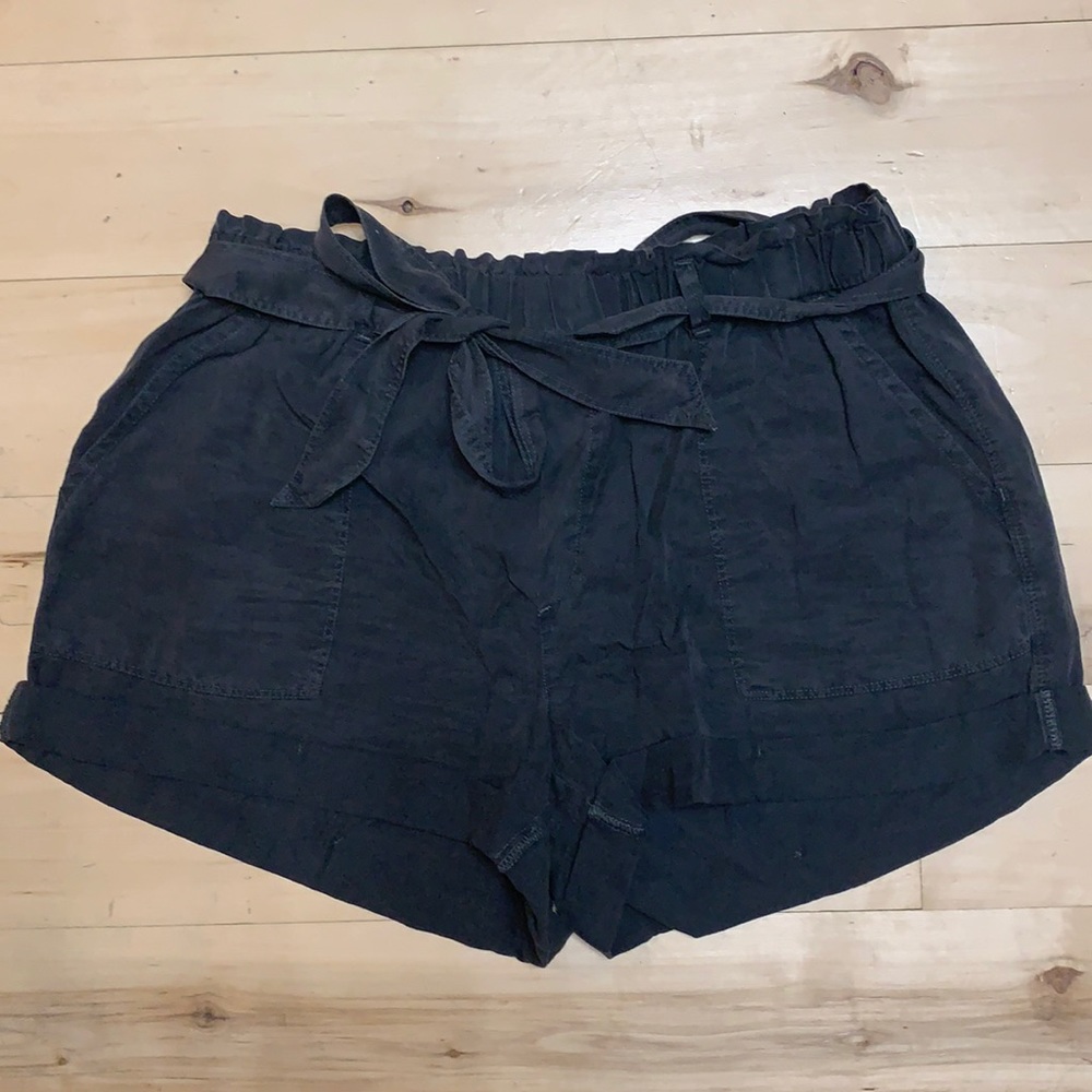 aerie high wasted tie shorts